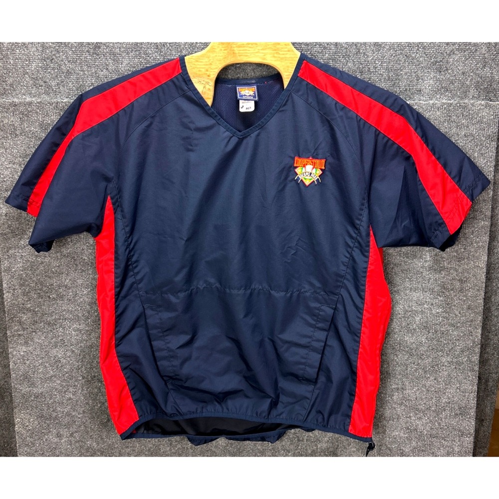 Cooperstown Dreams Park Baseball Pullover Jacket Short Sleeve Mens M